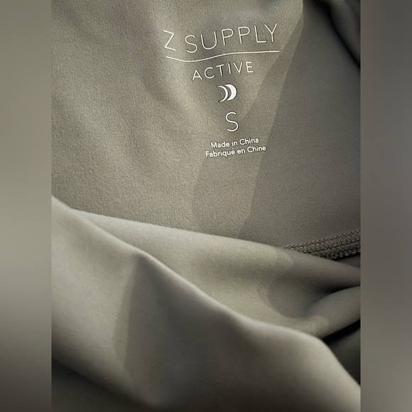 NWT - Z Supply Side 7/8 Barre Legging In Olive Crush Size Small - Picture 3 of 5